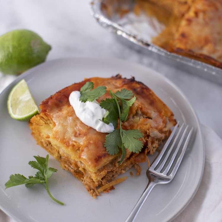 Picture of family size aztec chicken pie